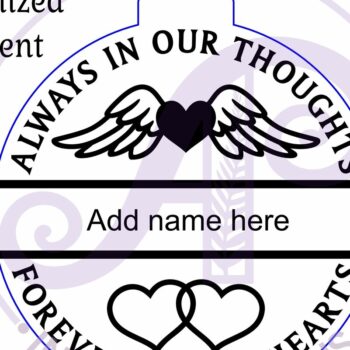 Intra απο ξύλο plywood 3mm-4mm πάχος Στολίδι Πάντα στις Σκέψεις μας Δίασταση 4x4 cm INTRAFABR-124358801 - Image 3