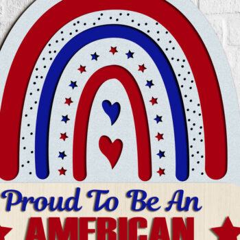 Intra απο ξύλο plywood 3mm-4mm πάχος Ημέρα ανεξαρτησίας του αρχείου αποκοπής με λέιζερ της Αμερικής Δίασταση 15x15 cm INTRAFABR-66201778 - Image 3