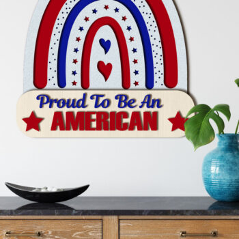 Intra απο ξύλο plywood 3mm-4mm πάχος Ημέρα ανεξαρτησίας του αρχείου αποκοπής με λέιζερ της Αμερικής Δίασταση 15x15 cm INTRAFABR-66201778 - Image 5