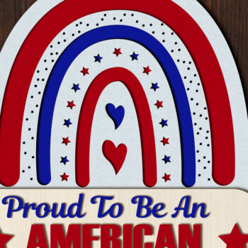 Intra απο ξύλο plywood 3mm-4mm πάχος Ημέρα ανεξαρτησίας του αρχείου αποκοπής με λέιζερ της Αμερικής Δίασταση 15x15 cm INTRAFABR-66201778 - Image 7