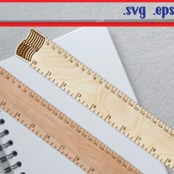Intra απο ξύλο plywood 3mm-4mm πάχος America Ruler - USA Ruler Δίασταση 30x30 cm INTRAFABR-118553516 - Image 1