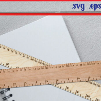 Intra απο ξύλο plywood 3mm-4mm πάχος America Ruler - USA Ruler Δίασταση 30x30 cm INTRAFABR-120011092 - Image 1