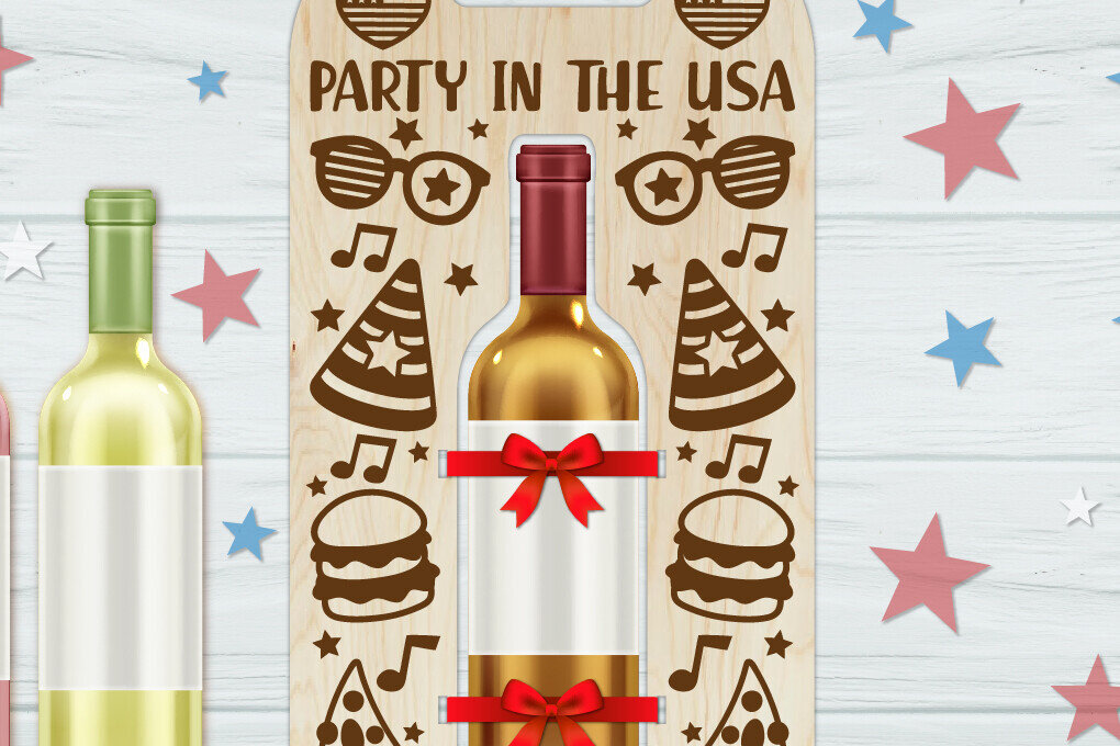 Intra απο ξύλο plywood 3mm-4mm πάχος Βάση μπουκαλιών κρασιού America Δίασταση 30x20 cm INTRAFABR-123191967