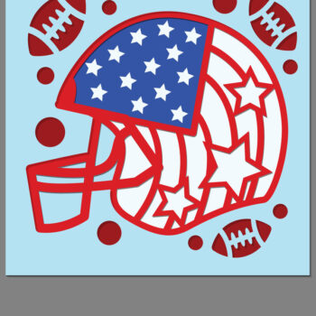 Intra απο ξύλο plywood 3mm-4mm πάχος Αμερικάνικο ποδόσφαιρο τρισδιάστατη κοπή χαρτιού Δίασταση 15x15 cm INTRAFABR-70033505 - Image 3