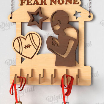 Intra απο ξύλο plywood 3mm-4mm πάχος Κάτοχος μεταλλίου αμερικανικού ποδοσφαίρου  Δίασταση 30x20 cm INTRAFABR-119316920 - Image 1