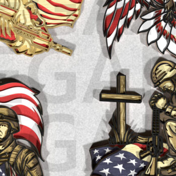 Intra απο ξύλο plywood 3mm-4mm πάχος American Heroes Eagle 4 Ιουλίου Δίασταση 25x25 cm INTRAFABR-123357323 - Image 3
