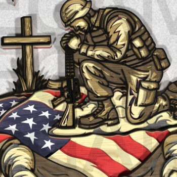 Intra απο ξύλο plywood 3mm-4mm πάχος American Heroes Eagle 4 Ιουλίου Δίασταση 25x25 cm INTRAFABR-123357323 - Image 9