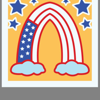 Intra απο ξύλο plywood 3mm-4mm πάχος Αμερικάνικη κοπή χαρτιού 3D Rainbow Δίασταση 15x15 cm INTRAFABR-70033670 - Image 3