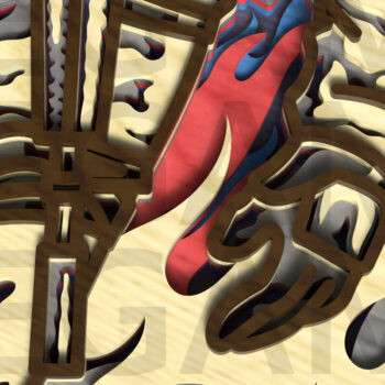 Intra απο ξύλο plywood 3mm-4mm πάχος με στρώματα American Soldier Δίασταση 30x20 cm INTRAFABR-122357501 - Image 4