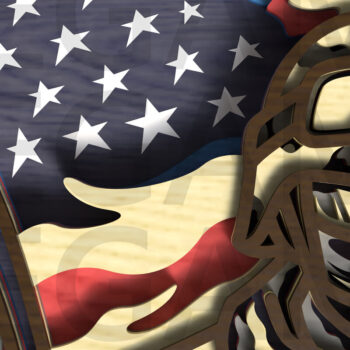 Intra απο ξύλο plywood 3mm-4mm πάχος με στρώματα American Soldier Δίασταση 30x20 cm INTRAFABR-122357501 - Image 6