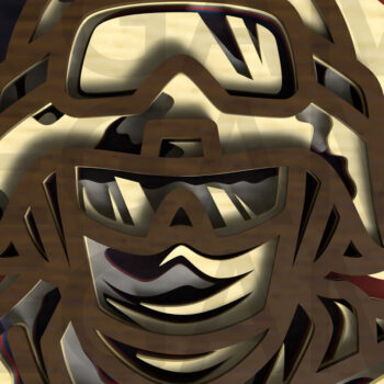 Intra απο ξύλο plywood 3mm-4mm πάχος με στρώματα American Soldier Δίασταση 30x20 cm INTRAFABR-122357501 - Image 8