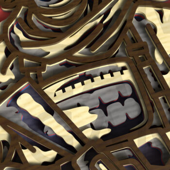 Intra απο ξύλο plywood 3mm-4mm πάχος με στρώματα American Soldier Δίασταση 30x20 cm INTRAFABR-122357501 - Image 9