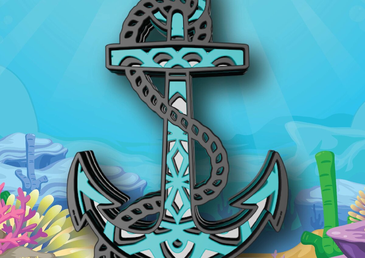 Intra απο ξύλο plywood 3mm-4mm πάχος Άγκυρα με σχοινί, 4 στρώσεις Δίασταση 30x20 cm INTRAFABR-29861075