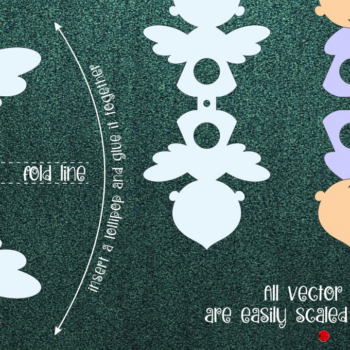 Intra απο ξύλο plywood 3mm-4mm πάχος Angel Boy Lollipop Holder Δίασταση 30x20 cm INTRAFABR-21586988 - Image 1