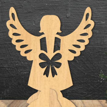 Intra απο ξύλο plywood 3mm-4mm πάχος Angel Διακόσμηση σπιτιού Δίασταση 15x15 cm INTRAFABR-112551439 - Image 1