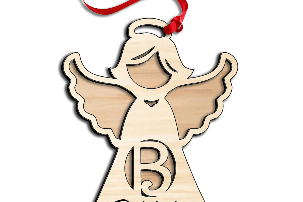 Intra απο ξύλο plywood 3mm-4mm πάχος Άγγελος Γράμμα Β Λέιζερ Στολίδι Πασχαλινό Δίασταση 8x8 cm INTRAFABR-116226042