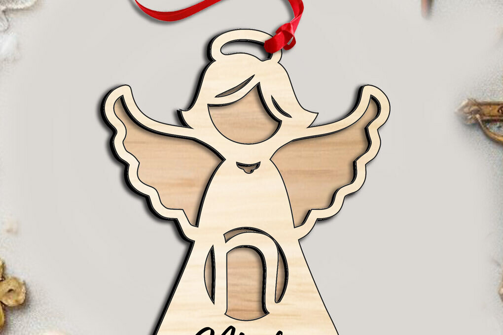 Intra απο ξύλο plywood 3mm-4mm πάχος Άγγελος Letter N  Στολίδι Πάσχα Δίασταση 8x8 cm INTRAFABR-116282136