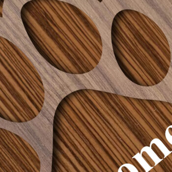 Intra απο ξύλο plywood 3mm-4mm πάχος Angel Wings Dog Paw Memorial Cut  Δίασταση 15x15 cm INTRAFABR-26368912 - Image 2