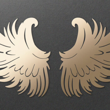 Intra απο ξύλο plywood 3mm-4mm πάχος κοπής χαρτιού με λέιζερ Angel Wings Δίασταση 7x7 cm INTRAFABR-115249446 - Image 3