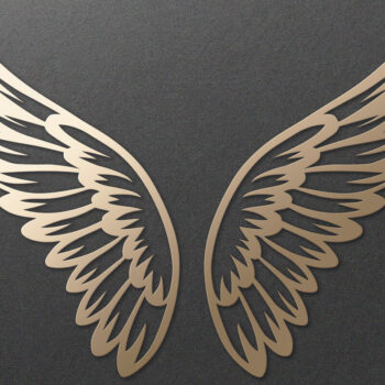 Intra απο ξύλο plywood 3mm-4mm πάχος κοπής χαρτιού με λέιζερ Angel Wings Δίασταση 7x7 cm INTRAFABR-116020185 - Image 3