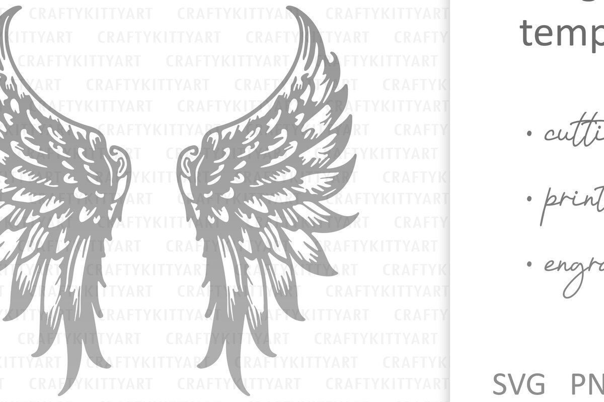 Intra απο ξύλο plywood 3mm-4mm πάχος κοπής χαρτιού με λέιζερ Angel Wings Δίασταση 7x7 cm INTRAFABR-115249355 - Image 2