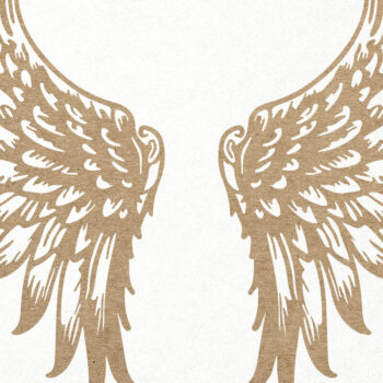 Intra απο ξύλο plywood 3mm-4mm πάχος κοπής χαρτιού με λέιζερ Angel Wings Δίασταση 7x7 cm INTRAFABR-115249355 - Image 3