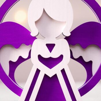 Intra απο ξύλο plywood 3mm-4mm πάχος Angels 3D Layered Cut  Δίασταση 4x5 cm INTRAFABR-46110102 - Image 7