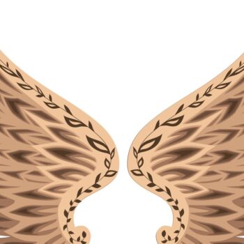 Intra απο ξύλο plywood 3mm-4mm πάχος Πρότυπο & χαρτιού ANGELS WINGS Δίασταση 40x40 cm INTRAFABR-33739938 - Image 8