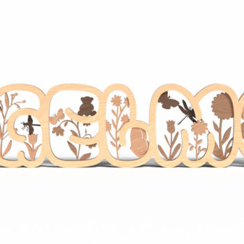 Intra απο ξύλο plywood 3mm-4mm πάχος Anglemom 3D, με Mother's Δίασταση 15x15 cm INTRAFABR-120628500 - Image 1