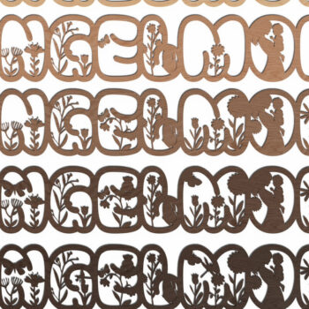 Intra απο ξύλο plywood 3mm-4mm πάχος Anglemom 3D, με Mother's Δίασταση 15x15 cm INTRAFABR-120628500 - Image 2
