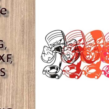 Intra απο ξύλο plywood 3mm-4mm πάχος πολλαπλών στρώσεων Angry Piston Δίασταση 7x7 cm INTRAFABR-124389195 - Image 3