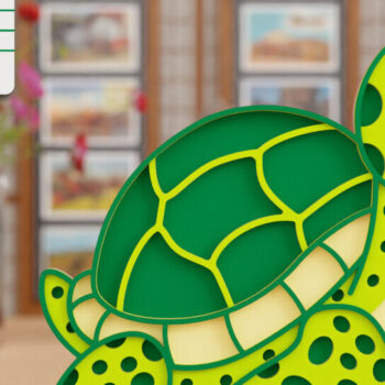 Intra απο ξύλο plywood 3mm-4mm πάχος Animal 3d Crafting File for CNG Cut Δίασταση 20x30 cm INTRAFABR-100791927 - Image 1