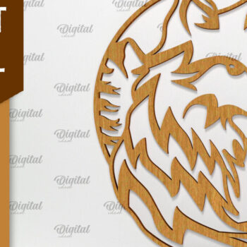 Intra απο ξύλο plywood 3mm-4mm πάχος τέχνης Animal Forest Wall Art Δίασταση 40x40 cm INTRAFABR-94685834 - Image 1