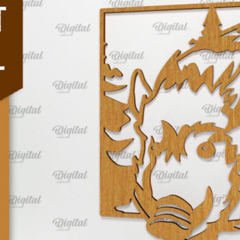 Intra απο ξύλο plywood 3mm-4mm πάχος τέχνης Animal Forest Wall Art Δίασταση 40x40 cm INTRAFABR-94684974 - Image 1