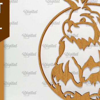 Intra απο ξύλο plywood 3mm-4mm πάχος τέχνης Animal Forest Wall Art Δίασταση 40x40 cm INTRAFABR-94685143 - Image 1