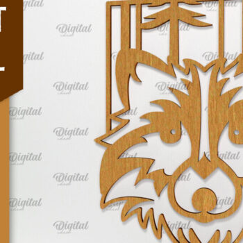 Intra απο ξύλο plywood 3mm-4mm πάχος Δέσμη κοπής  Art Wall Art Animal Forest Δίασταση 40x40 cm INTRAFABR-94747391 - Image 7