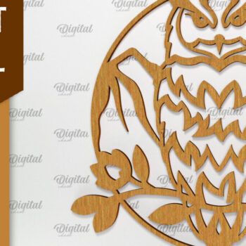 Intra απο ξύλο plywood 3mm-4mm πάχος Δέσμη κοπής  Art Wall Art Animal Forest Δίασταση 40x40 cm INTRAFABR-94747391 - Image 13