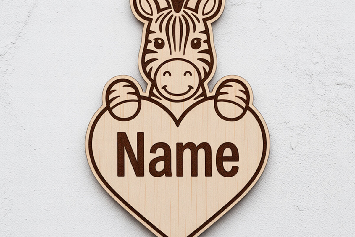 Intra απο ξύλο plywood 3mm-4mm πάχος Mega Keychain με όνομα ζώου Δίασταση 6x6 cm INTRAFABR-122896174 - Image 8
