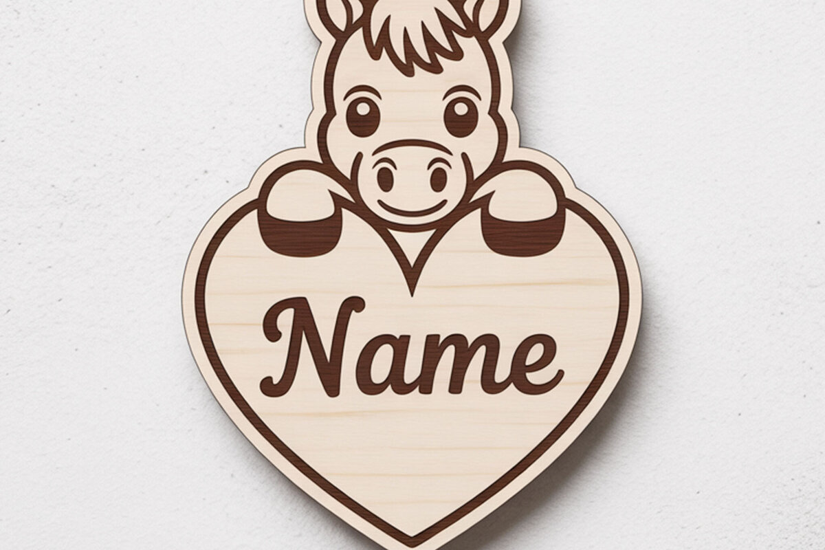 Intra απο ξύλο plywood 3mm-4mm πάχος Mega Keychain με όνομα ζώου Δίασταση 6x6 cm INTRAFABR-122896174 - Image 10