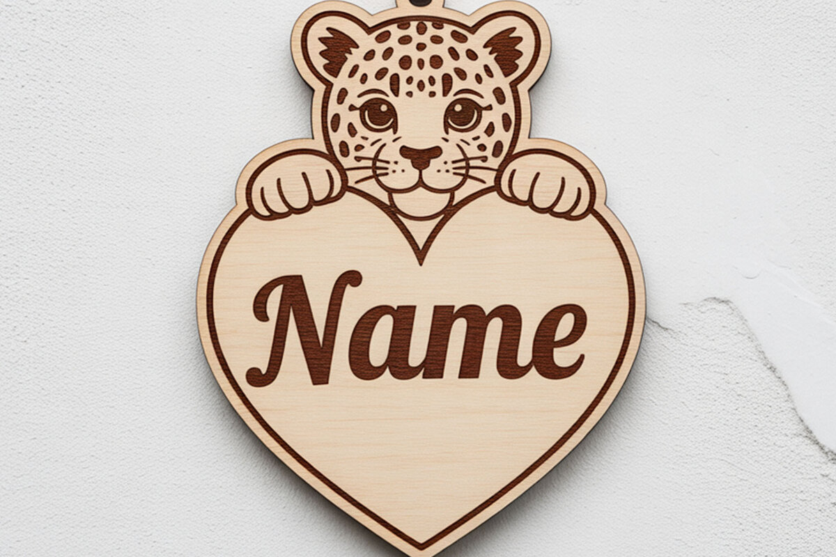 Intra απο ξύλο plywood 3mm-4mm πάχος Mega Keychain με όνομα ζώου Δίασταση 6x6 cm INTRAFABR-122896174 - Image 12