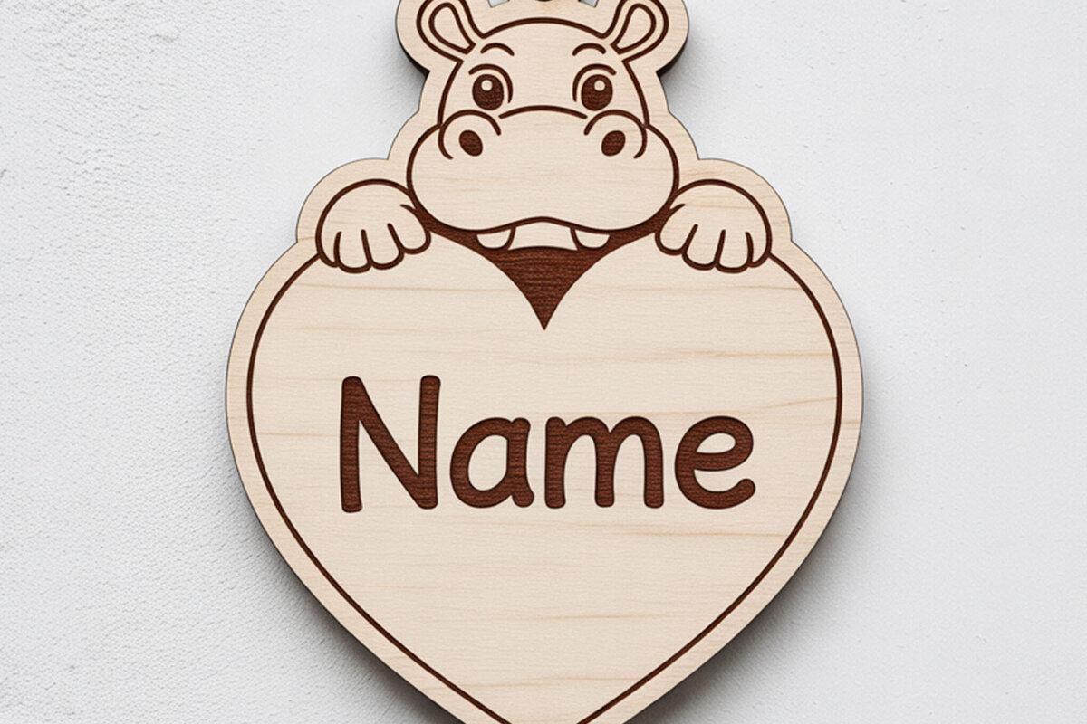 Intra απο ξύλο plywood 3mm-4mm πάχος Mega Keychain με όνομα ζώου Δίασταση 6x6 cm INTRAFABR-122896174 - Image 13