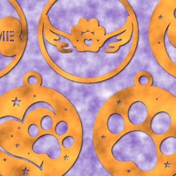 Intra απο ξύλο plywood 3mm-4mm πάχος Δέσμη κοπής με λέιζερ στολίδι για ζώα Δίασταση 25x25 cm INTRAFABR-45069479 - Image 1