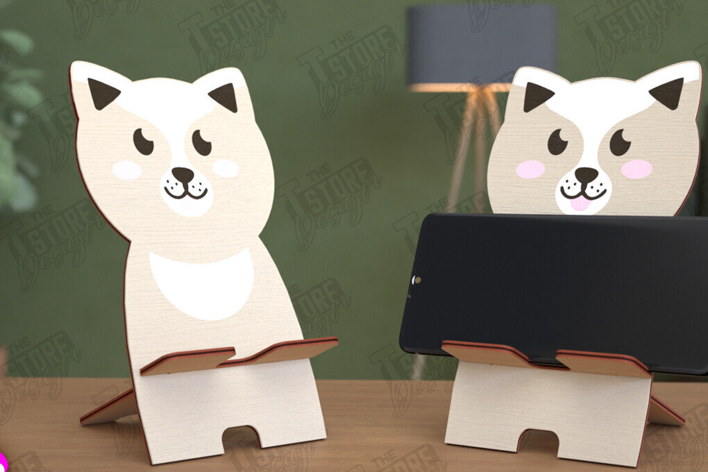 Intra απο ξύλο plywood 3mm-4mm πάχος βάσης τηλεφώνου ζώων | 3D  Δίασταση 30x20 cm INTRAFABR-114429576