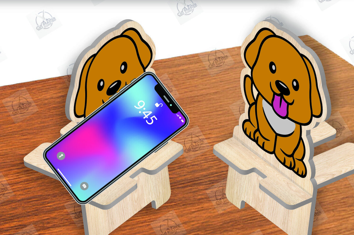 Intra απο ξύλο plywood 3mm-4mm πάχος Animal Phone Stand Δίασταση 15x15 cm INTRAFABR-111420297