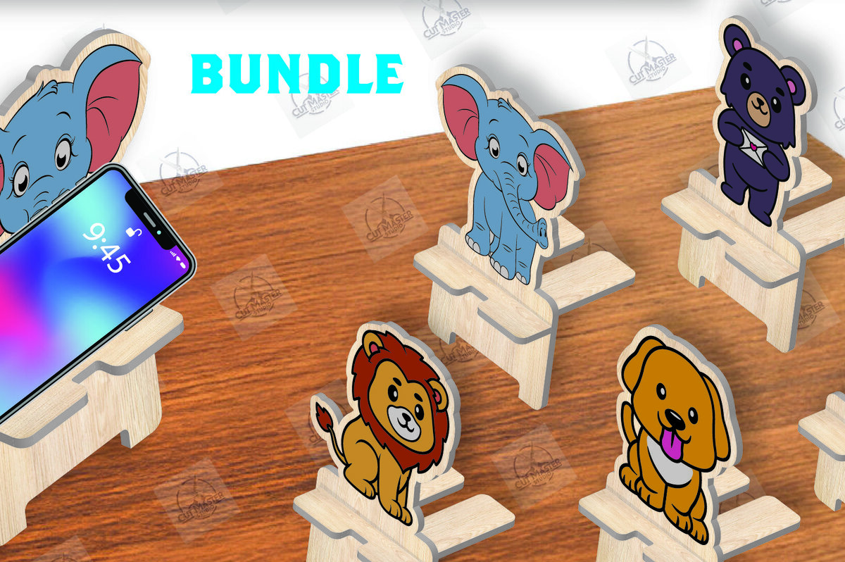 Intra απο ξύλο plywood 3mm-4mm πάχος βάσης τηλεφώνου Animal Δίασταση 15x15 cm INTRAFABR-111420458