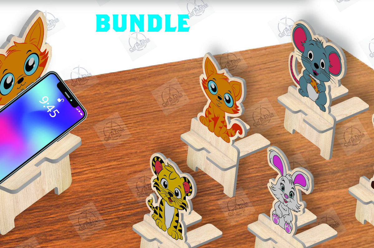 Intra απο ξύλο plywood 3mm-4mm πάχος βάσης τηλεφώνου Animal Δίασταση 15x15 cm INTRAFABR-111420255