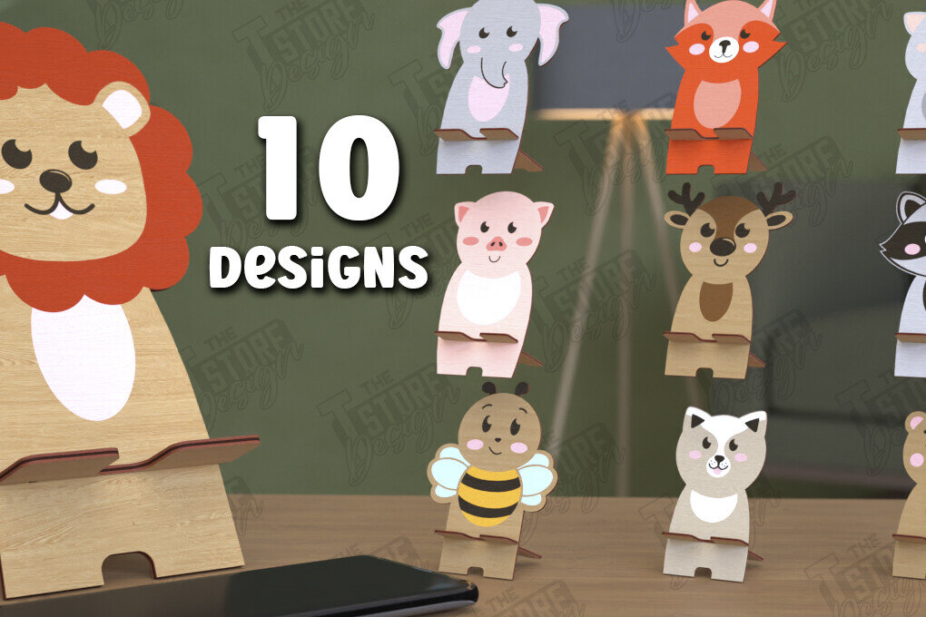 Intra απο ξύλο plywood 3mm-4mm πάχος Δέσμη κοπής με λέιζερ βάσεις τηλεφώνων ζώων Δίασταση 30x20 cm INTRAFABR-114429456