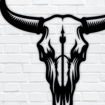 Intra απο ξύλο plywood 3mm-4mm πάχος Διάνυσμα λέιζερ κρανίου ζώων Δίασταση 40x40 cm INTRAFABR-96743869 - Image 1