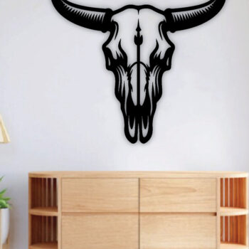 Intra απο ξύλο plywood 3mm-4mm πάχος Διάνυσμα λέιζερ κρανίου ζώων Δίασταση 40x40 cm INTRAFABR-96743869 - Image 2