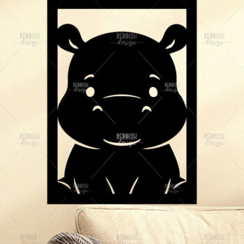Intra απο ξύλο plywood 3mm-4mm πάχος Animal Wall Art για Νηπιαγωγείο Δίασταση 40x40 cm INTRAFABR-124397462 - Image 1